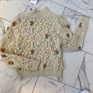 Zara Flower Sweater